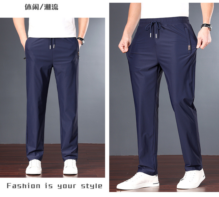 冰丝休闲裤男装裤子男春夏季速干弹力运动裤时尚抖音直播爆款男裤详情16