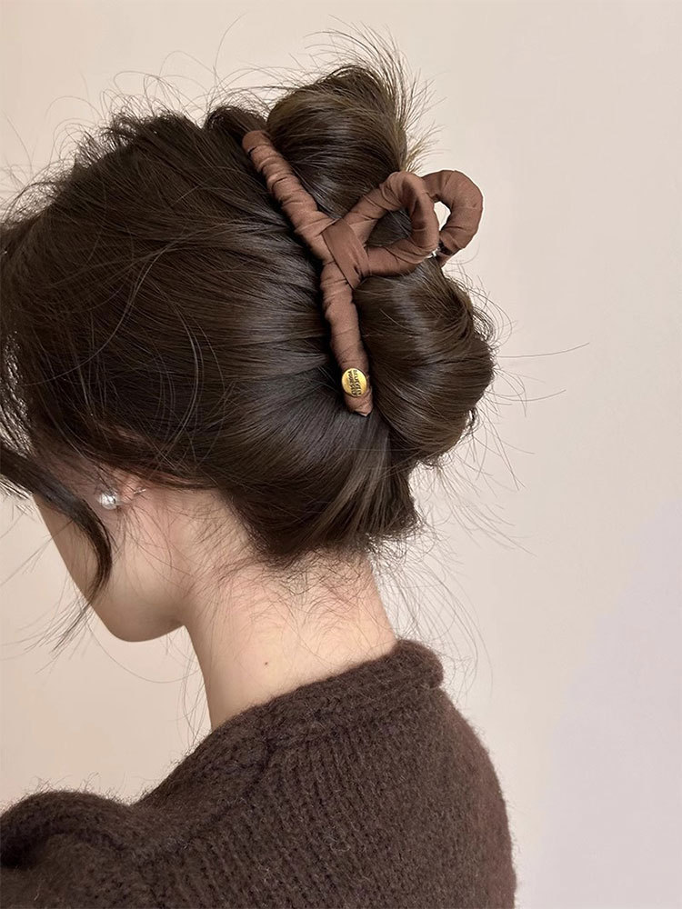 黑色发夹女2024新款超仙韩式后脑勺鲨鱼夹大号高级感气质抓夹无痕详情3