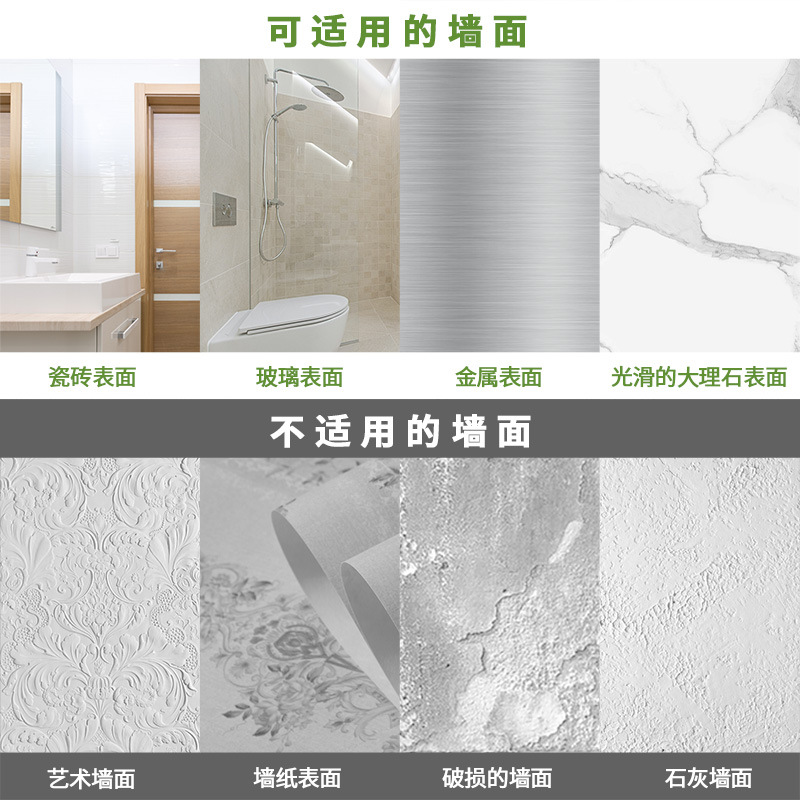 < Factory Direct Sale > Stainless steel bathroom rack set in stock, no need for drilling, with hooks, shower rack pic 5