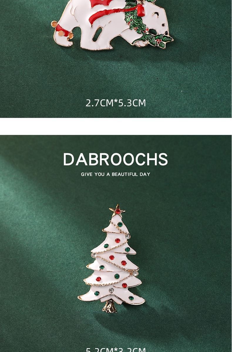圣诞节胸针饰品树麋鹿胸花新年礼物卡通别针可爱日韩学生毛衣装饰详情9