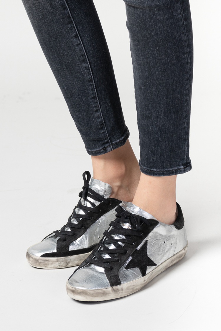 The new Mother high-waisted 9-inch high-elasticity skinny jeans, which are the same style as those worn by European and American bloggers, can lift the buttocks and make you look slimmer. Korean style jeans for women pic 25