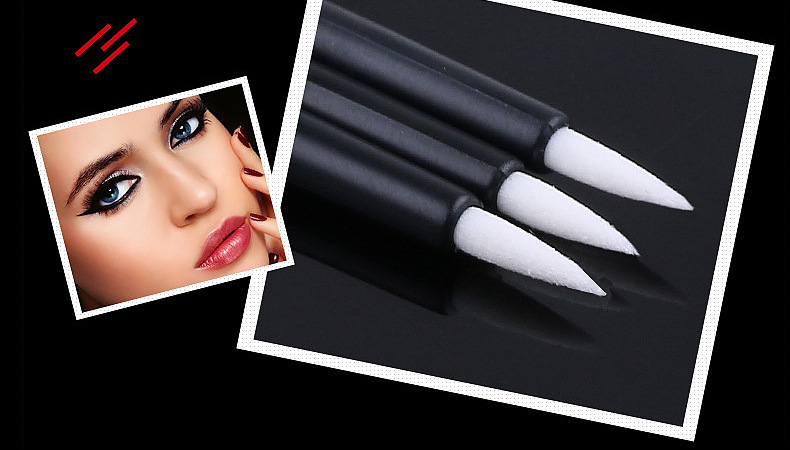 Gold Hole disposable eyeliner brush, Nannon wool sleeping silkworm shadow pen, eyeliner pen, ultra-fine lip line pen, beauty tools, exclusively for export pic 49