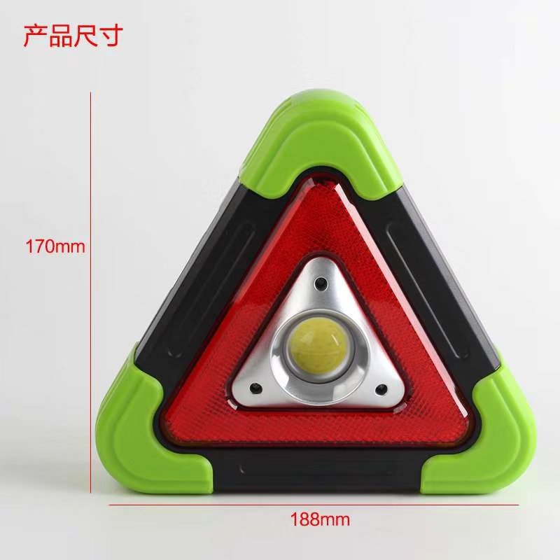 Solar-powered portable floodlight LED multi-functional charging high-intensity triangular warning emergency light pic 11