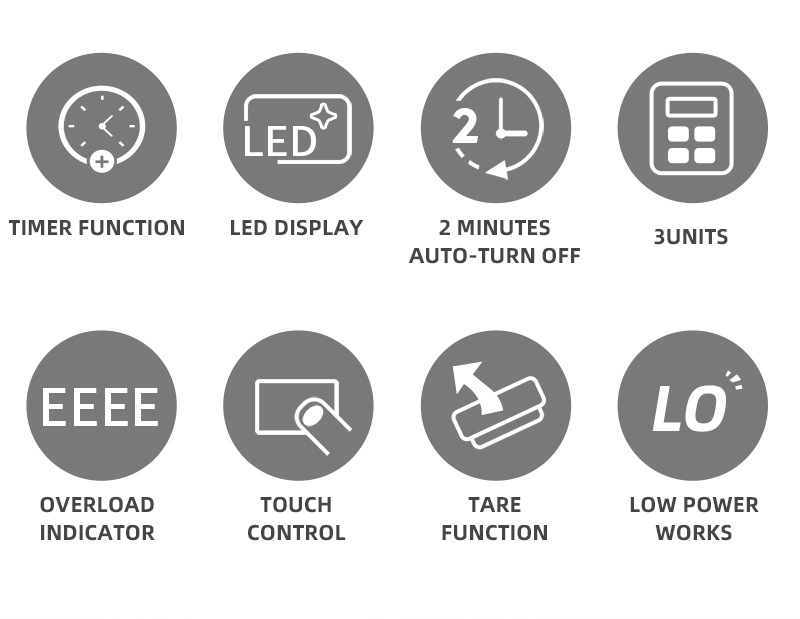 Amazon coffee scale, multi-functional bar counter electronic scale, gram scale with timer, 3KG kitchen scale pic 4