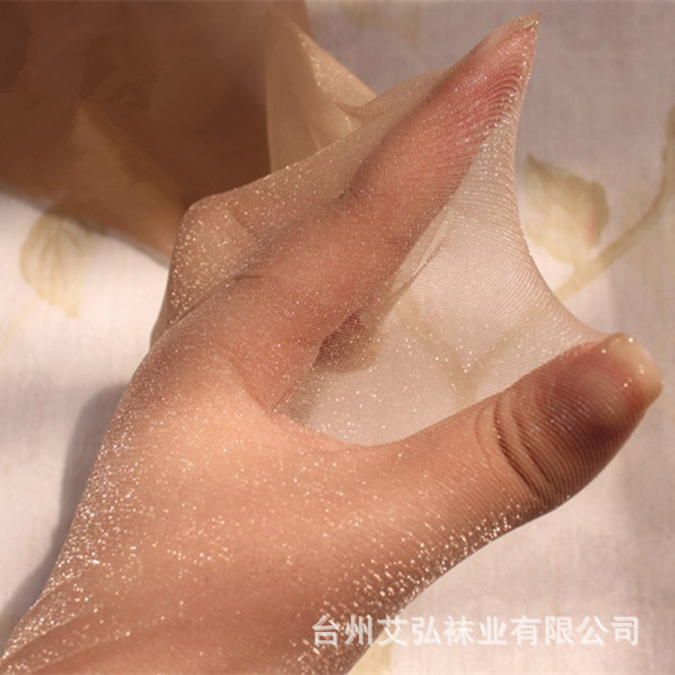 Factory direct supply of pearlescent silk stockings for women, ultra-thin, shiny black silk, sexy and shiny, anti-hook pantyhose, large size silk stockings pic 32