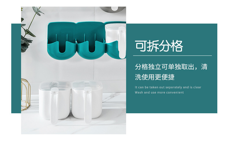 Factory direct sales, creative multi-purpose seasoning boxes with LIDS, kitchenware, plastic household wall-mounted salt shakers pic 10