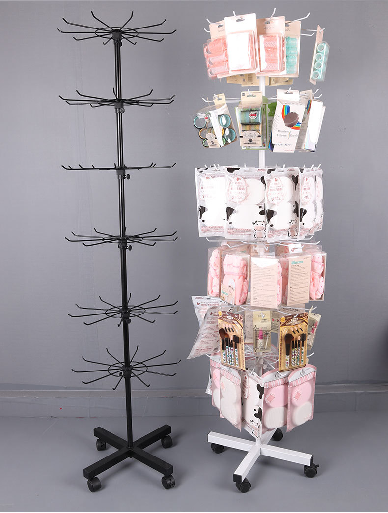 旋转展示架挂货架五层七层地摊架夜市袜子促销架子批发饰品展示架详情5