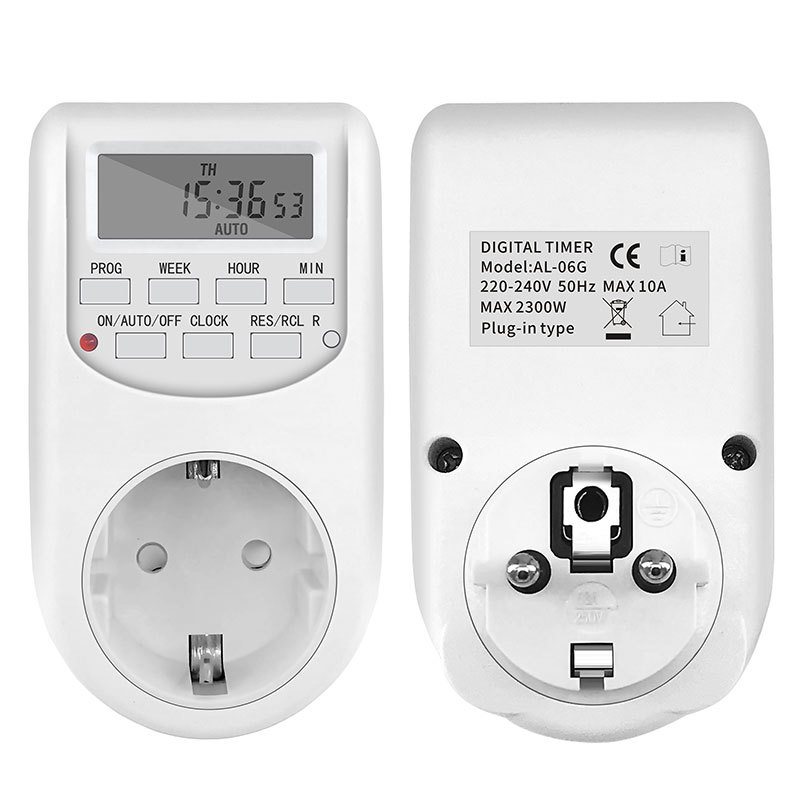 German-style plug timer multi-hole socket controller, timer switch socket, Qiaole Electrical Appliance AL-06 pic 2