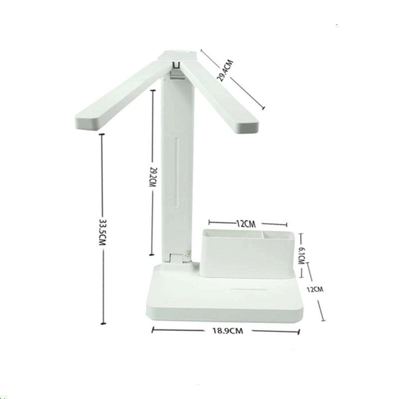 36-lamp LED dual-head eye-protecting desk lamp, USB charging study lamp, folding bedside lamp, business promotion gift lamp pic 2