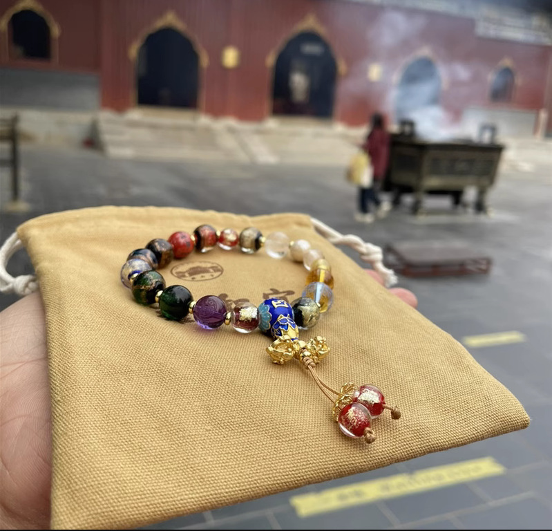 小红书同款雍和圆满十八籽心经手环手串原创设计药师心经饰品手链详情8