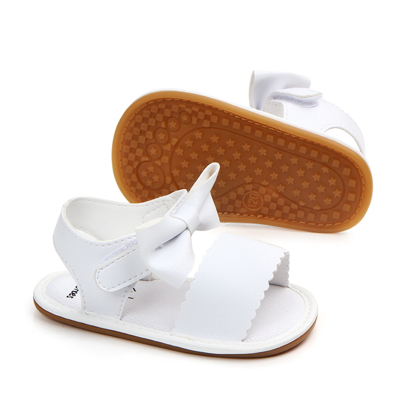 Summer new style 0-1 year old girl baby bow PU soft-soled walking shoes and infant sandals wholesale 0960 pic 11