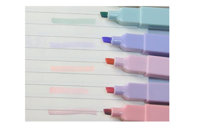 12-color notebook pen, creative stationery, student key point marking pen pic 5
