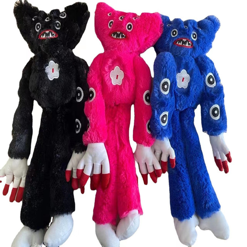 跨境新品 多眼怪波比 poppy playtime黑色波比毛绒公仔玩具长毛怪详情5