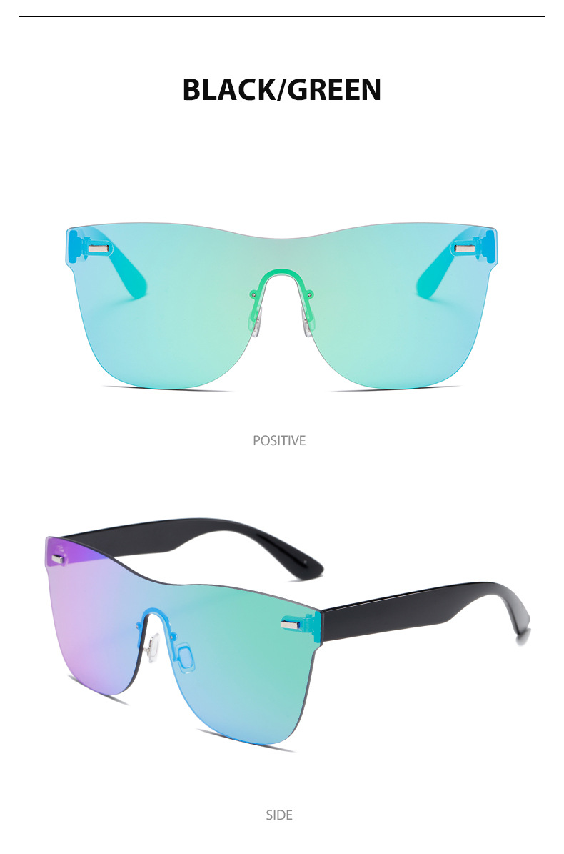 8213 Frameless one-piece lens sunglasses for men and women, cycling, sports and fashion, European and American cross-border Amazon UV400 trend pic 17