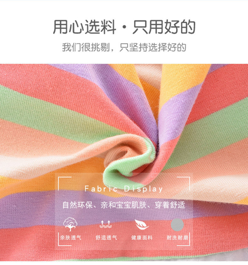 2023年新款女童连衣裙夏季新款洋气纯棉薄款夏天短袖女孩儿童裙子详情6