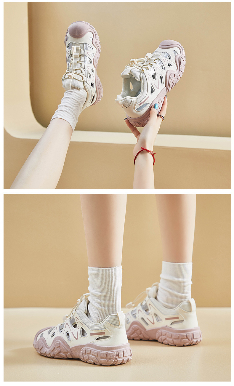 ins韩版新款老爹鞋女2024夏季学生跑步运动休闲镂空透气街拍1571详情18