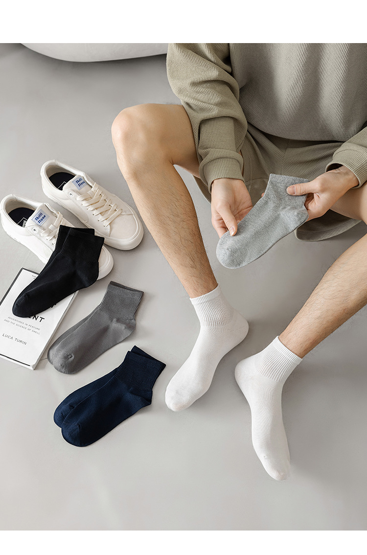 袜子地摊一件代发春夏薄款袜子短袜男 百搭休闲棉袜吸汗透气 诸暨男袜批发一件代发详情16