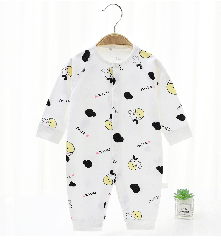Baby one-piece suit, autumn new style base underwear, pure cotton long-sleeved shirt for boys and girls, baby crawling suit, newborn clothes pic 41