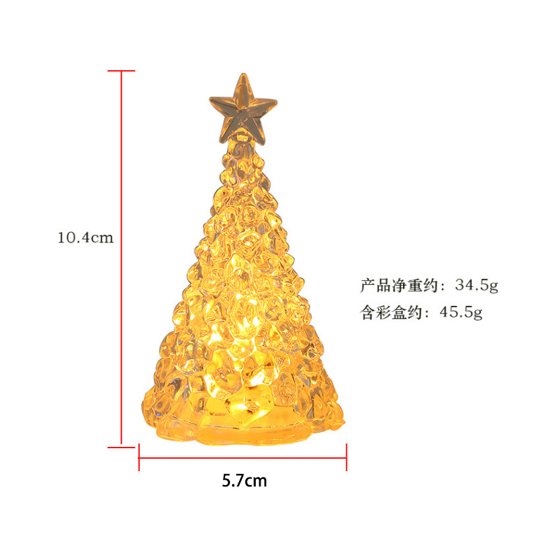 Cross-border Christmas decorations, Christmas trees, Christmas Eve gifts, led candle lights, table ornaments, crystal night lights pic 2