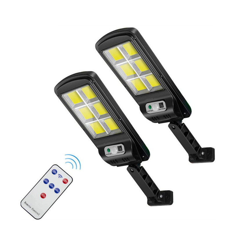 2021 Best-selling COB solar street lamps, wall lamps, human-sensing remote control waterproof outdoor rural household garden lamps pic 2