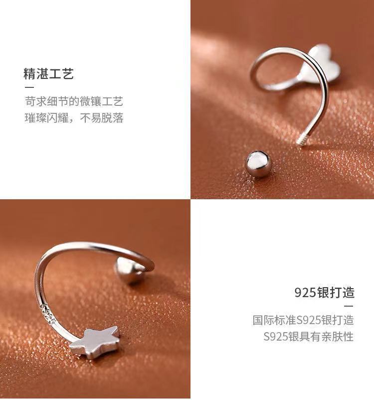 s925 sterling silver spring stud earrings for women, 2023 New style, personalized and light luxury stud earrings, small and exquisite earrings, high-end earrings pic 12