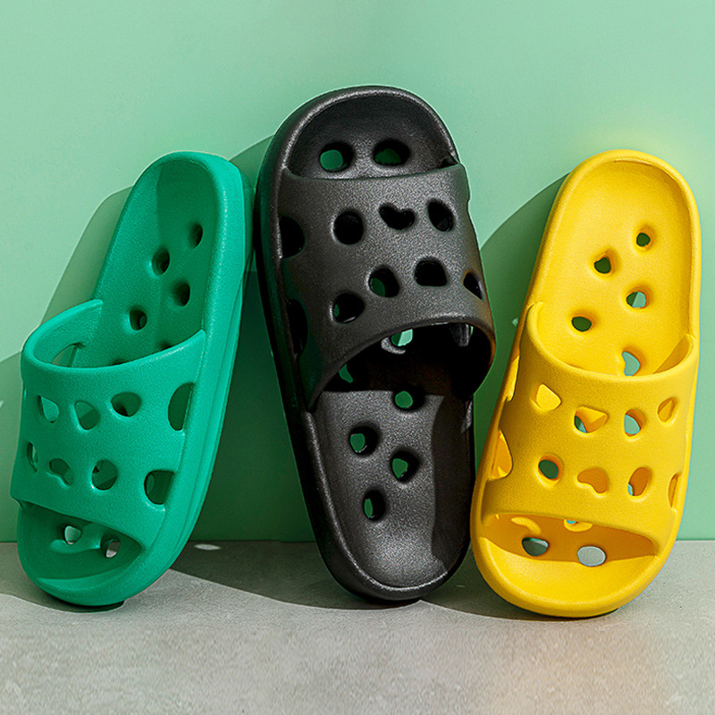漏水款浴室凉拖鞋女夏季家居室内洗澡防滑情侣外穿PVC厚底拖鞋男详情8