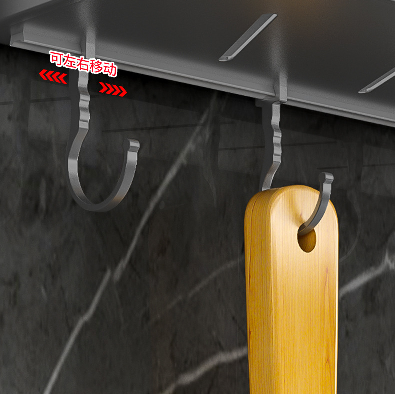 Non-drilling bathroom storage rack, wall-mounted bathroom rack, toilet and washroom wall, bathroom washbasin storage rack pic 15