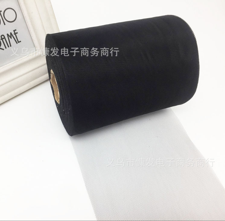 6-inch 100-yard nylon medium-hard American mesh roll TUTU yarn wedding decoration DIY fabric dress pic 5