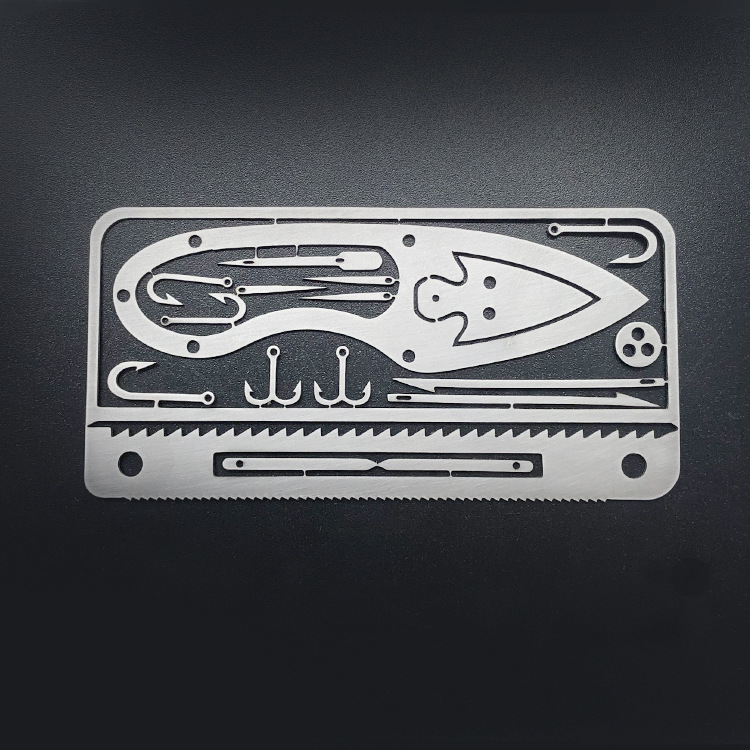Cross-border new in-stock fishhook cards, multi-functional fishhooks, fishhook model plates, etched fishhooks can be processed according to samples pic 18