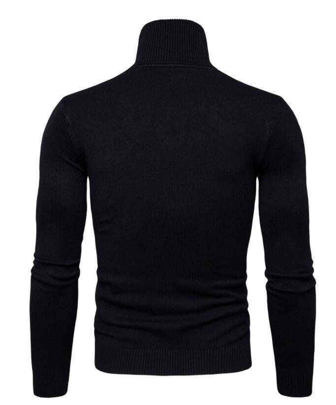 High-neck sweater for men, Korean-style slim-fit sweater, lapel woolen sweater for men, thick base knitted sweater for export pic 40