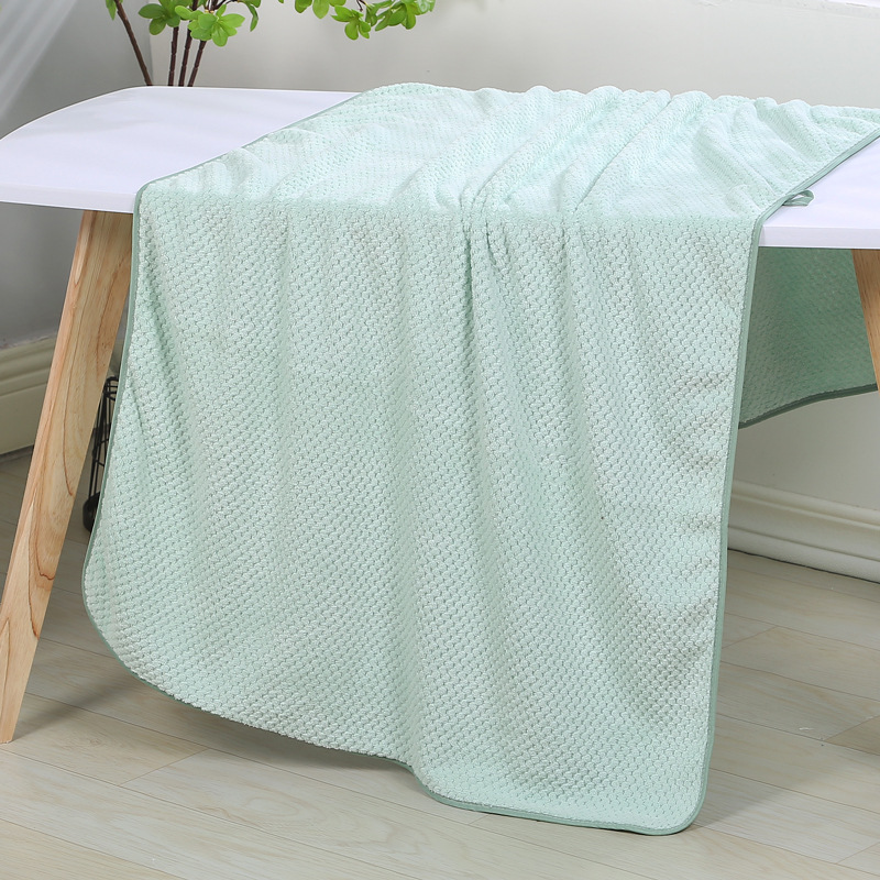 [LOVELY HOME] plain piña plaid high density coral fleece toalla de baño para adultos plain plus toalla de baño engrosada toalla de baño combinada pic 13