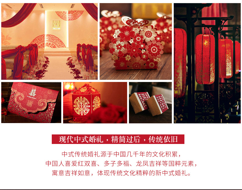 Wedding four-piece set, red pure cotton 100s simple wedding room multi-piece set, big red embroidered wedding and wedding bedding pic 3