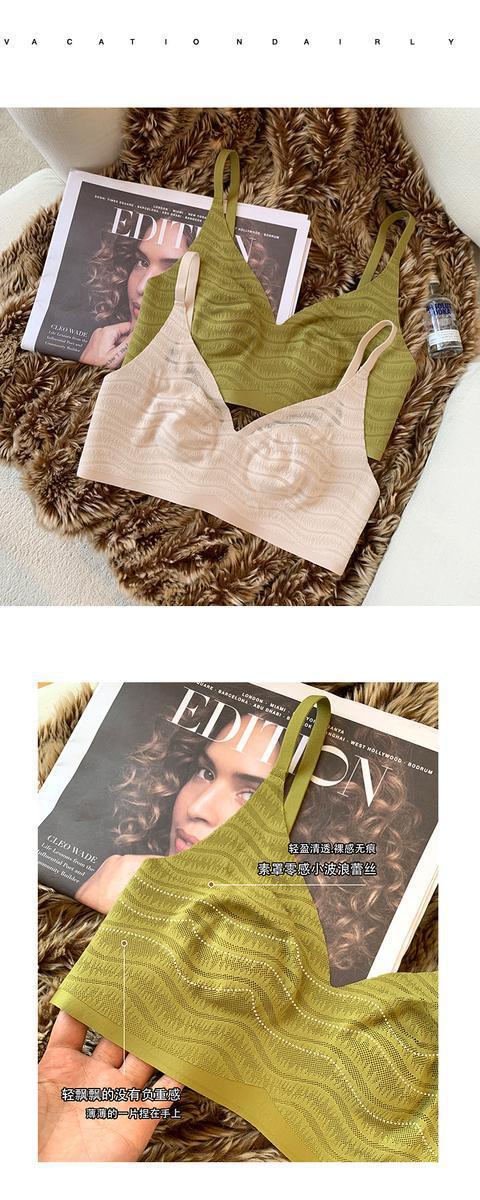 兔耳朵性感轻薄款内衣女大胸显小透气聚拢收副乳无钢圈防下垂文胸详情7
