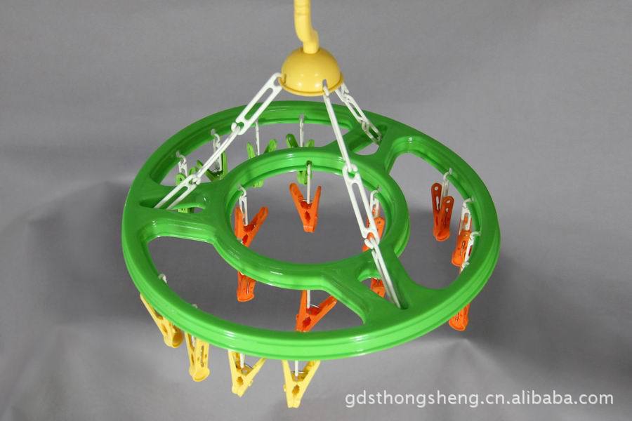 晾晒用品毛巾袜子内衣裤晒衣架18头椭圆形晾晒架详情3