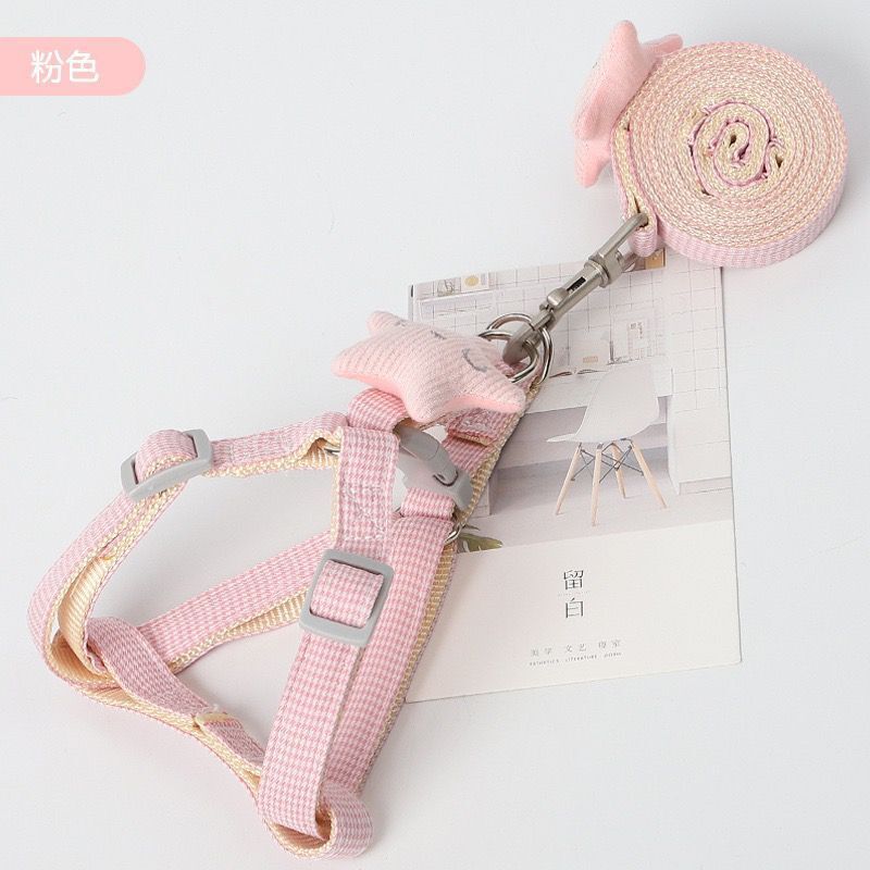 Wholesale I-shaped vest cat leash from the manufacturer, new star adjustable anti-break cat leash for cat walking pic 10