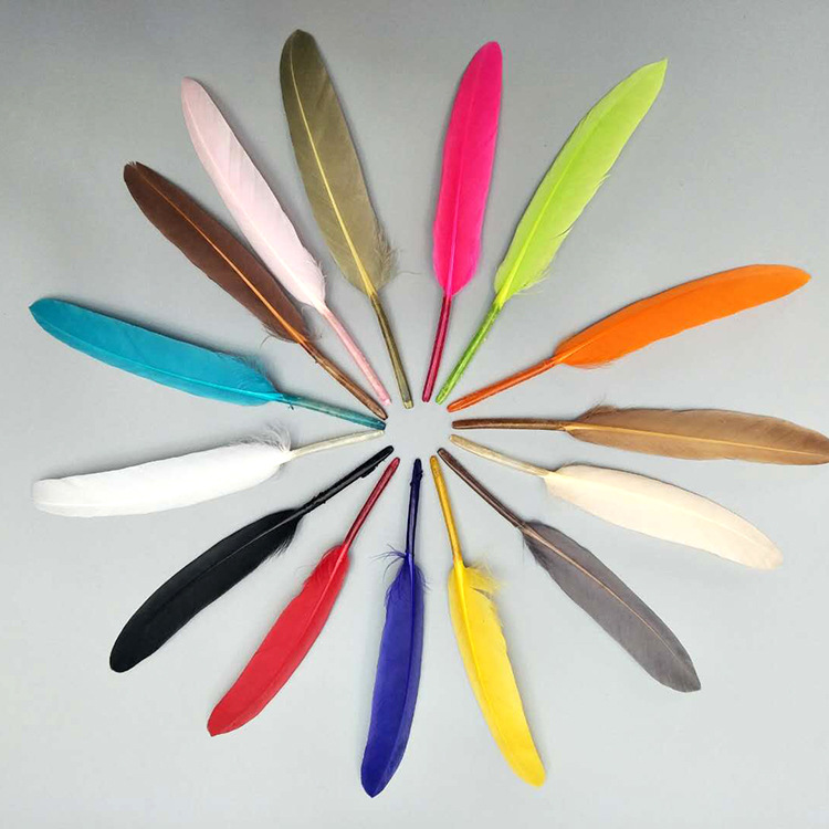 The manufacturer wholesales large quantities of goose feathers, small straight knives, colorful feathers, DIY kindergarten handcrafted materials, earrings, accessories, and goose feathers pic 21