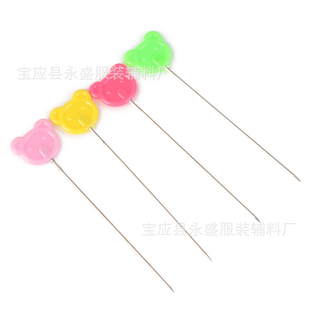 工厂供应彩色小鸟针郁金香形大头针手工装饰塑料定位裁剪针批发详情10
