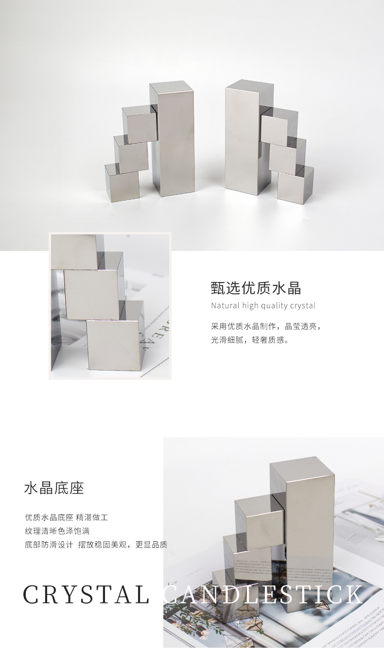 Modern and simple home decoration items, crystal art bookends, study desk decorations, creative bookstanding counter ornaments pic 24