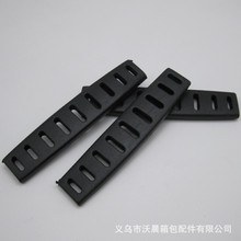 供应箱包配件底座  电脑包底垫 塑料底板 PVC防滑软胶钉4*7底座钉详情5