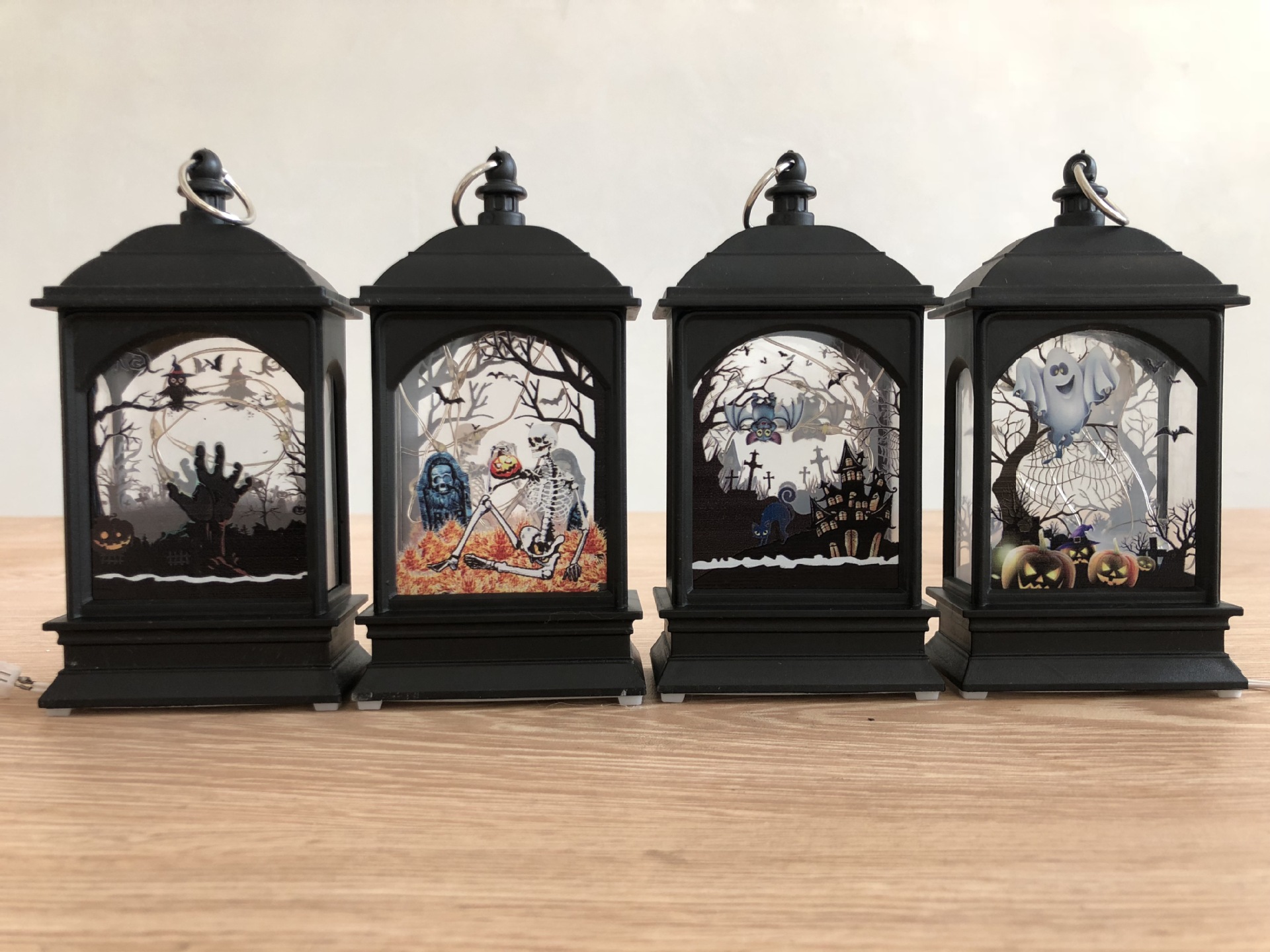 Halloween Ghost Festival, Skull Ghost, Witch Castle simulation scene decoration, flame wind lights, LED night lights pic 1