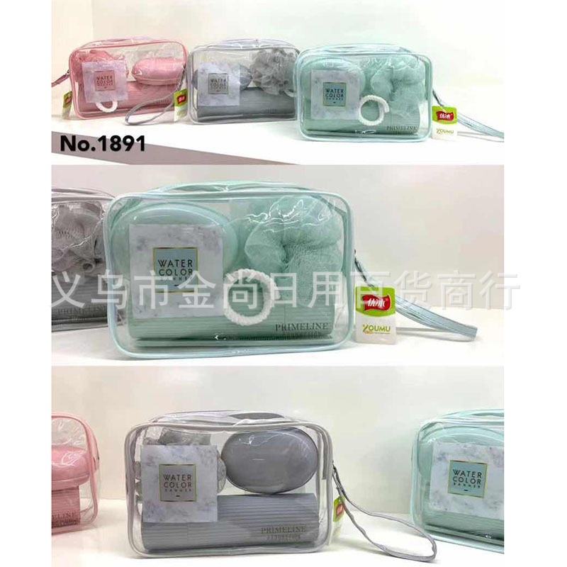 Wholesale bathroom toiletries storage bag sets, department store travel toiletries bags, portable travel cosmetics storage bags pic 2