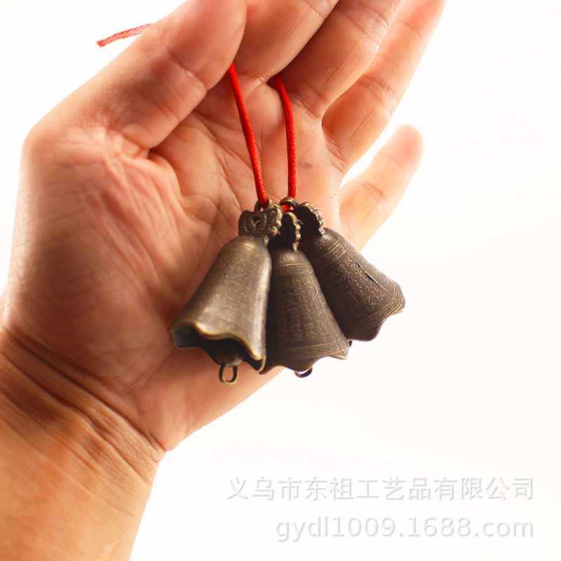 Ancient double dragon bells, Eight Immortals bells, Guanyin Buddhist scriptures relief, dragon bells, wind chimes, ancient green bells, golden bells, auspicious bell accessories and pendants pic 23