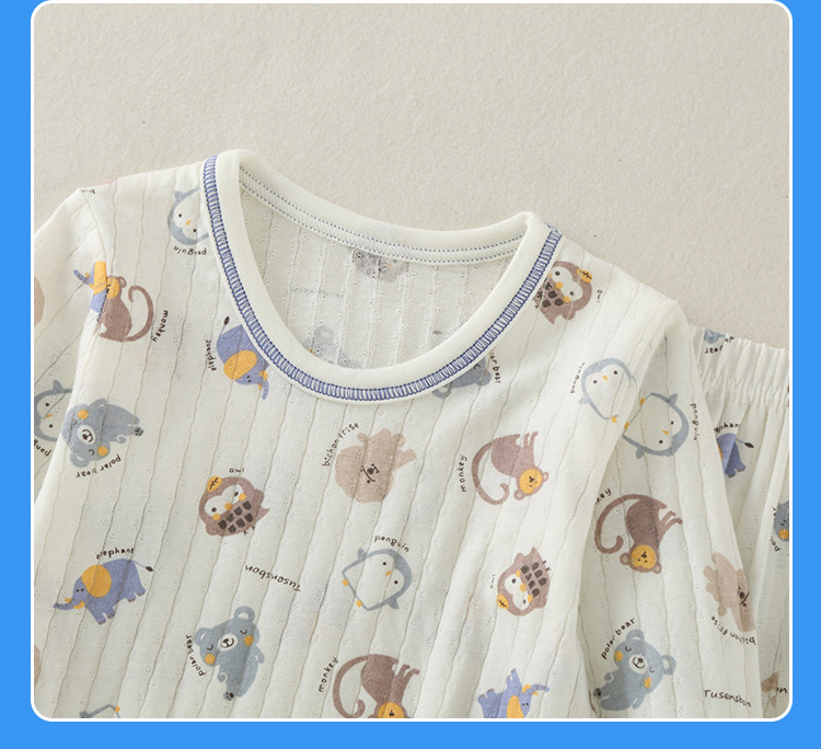 夏季儿童纯棉套装小孩薄款休闲家居服小宝宝空调服男童七分裤套装详情26