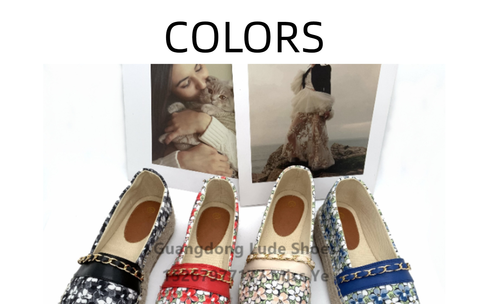 2022新款春夏厚底单鞋增高单鞋广州女鞋工艺鞋碎花文艺清新单鞋女详情11