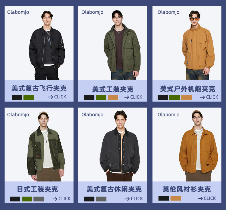 OLA 春秋款男士宽松休闲百搭简约纯色翻领短袖纯棉衬衫上衣外套详情2