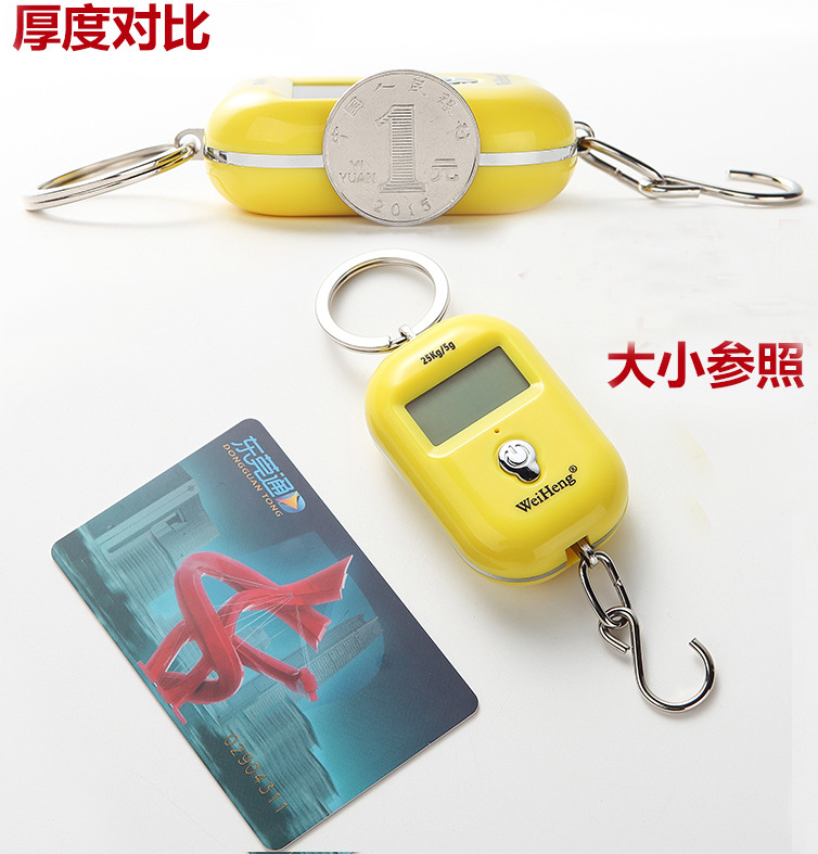 WeiHeng rechargeable keychain portable scale WH-A21 mini electronic scale, electronic portable scale, can weigh up to 25kg per jin pic 18