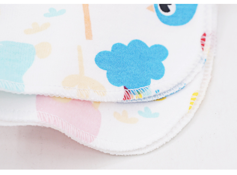 momscare baby square towels/feeding towels and saliva wipes are all packed in 8-piece cotton fabric with fixed patterns pic 37