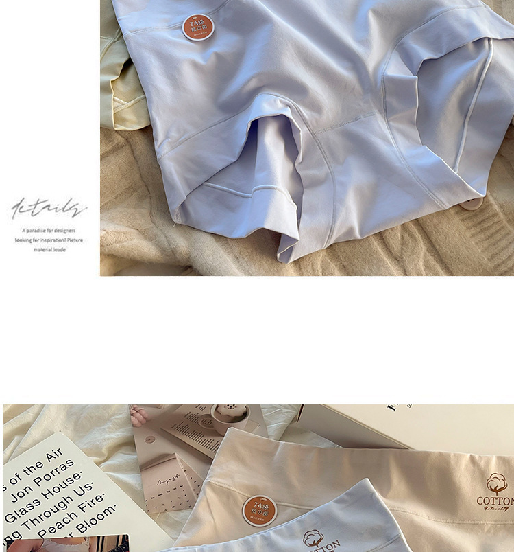 大码女士内裤女高腰提臀透气收腹胖mm200斤纯棉裆日系简约风短裤详情15