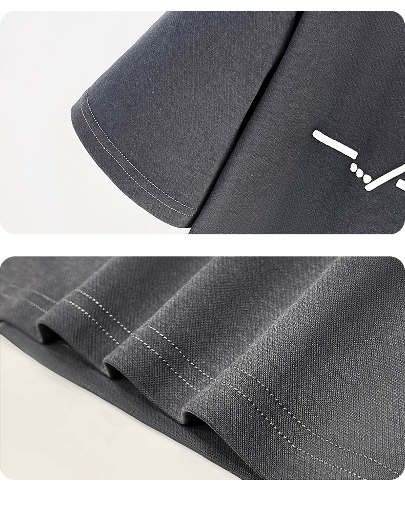 夏季极简内搭打底衫美式休闲短袖t恤男士重磅帅气日系复古男上衣详情19