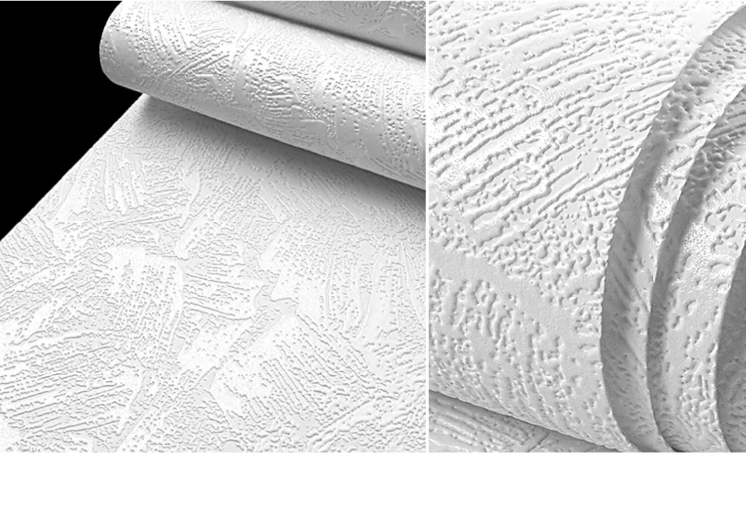 简约北欧3d立体仿硅藻泥纯色素色颗粒壁纸服装店铺卧室纯白色墙纸详情26